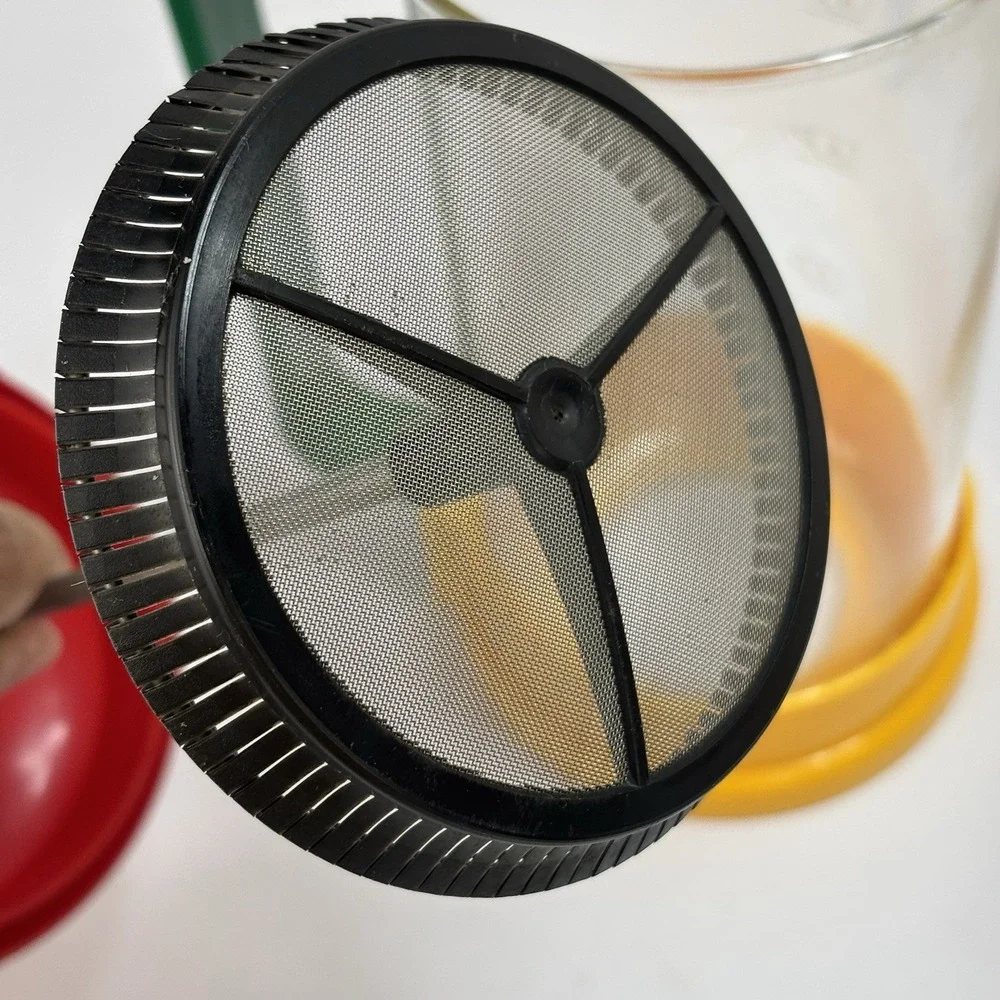 80s French press Cafetiere BMF - Germany Colorful MCM Retro Glass Coffee Cafe